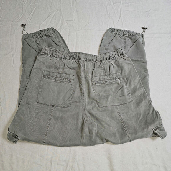 C&C Olive Green Cargo Joggers Comfy Lightweight Lyocel Fabric Size Large - Picture 5 of 12